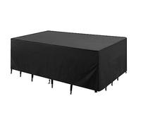 Oxford 600 Heavy Duty Waterproof Patio Covers For Outdoor Furniture 205x90x76cm Furniture Covers For Outside Waterproof & Windproof Anti-UV, Rectangular Patio Table Cover with Buckles & Drawstring