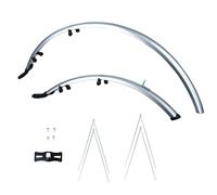 Oxford 700c/27'' Standard Bicycle Narrow 31mm Mudguards Silver