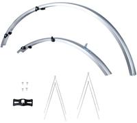 Oxford 700c/27 Std Narrow 31mm Mudguard Set Silver