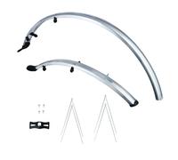 Oxford 700c Hybrid Bicycle 46mm Mudguard Set Silver