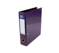 Oxford Premium A4 Lever Arch File, Purple Single Folder, Heavy Duty