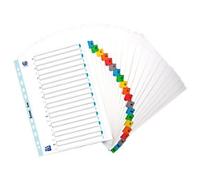Elba A4 Extra-Wide Mylar Index Dividers - Durable Multicoloured Tabs for Easy Organization