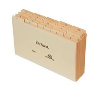 Oxford A-Z Card Guides, 5" x 8", 1/5-Cut Tabs, Manila, 25/Set (B8525)