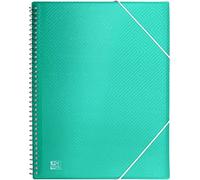 Oxford, A4 30 Clear Plastic Wallet Folder - Turquoise