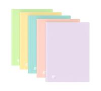 Oxford A4 Display Book 5 Pack x 20 Pockets, Lightweight & Flexible Folder for Student and Office, Opaque Assorted Pastel Colours, Presentation and Document Organizer