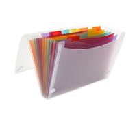 Oxford A4+ Document Folder, 12 Compartments, Expanding File, Colour Coded Tabs