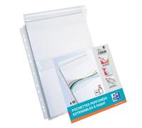 Oxford A4 Expanding Punched Pockets with Flap, Pack of 10, 120 Micron