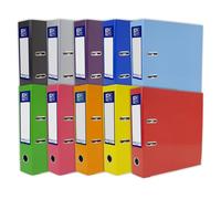 Oxford A4 Lever Arch Files, Heavy Duty Folders, Laminated Paper on Board, Assorted Colours (Pack of 10)