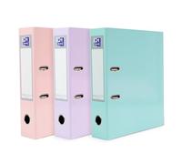 Oxford A4 Lever Arch Files, Pastel Pack of 3, Heavy Duty Folders
