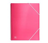 Oxford, A4 Plastic Case Binder, 30 Transparent Covers, Pink