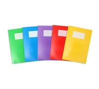 Oxford A4 Premium Exercise Books, 80 Pages, Pack of 5, Assorted Colours, 80GSM, 8 mm Ruled and Margin