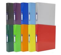 Oxford A4 Ring Binders, Laminated Paper on Board, 40mm Spine, 25mm Capacity, Assorted Colours Pack of 10 - Durable Office, School & Home Filing Organiser