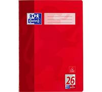 Oxford A4 School Exercise Book - 32 Pages 90 g/m² - Optic Paper Ruling 26 - Squared with Margin Pack of 1 1er-Pack