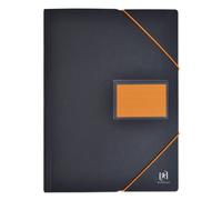 OXFORD A4 Students Document Holder 200 Pages / 100 Pockets Polypropylene Cover Two-Tone Black/Orange