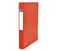 Oxford A4 Top File+ Cardboard Box 4 cm Spine Width Red Pack of 9