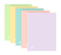 Oxford A4 View Book Urban Presentation Folder with 40 Pockets Opaque Assorted Pastel Pack of 10