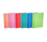 Oxford A4 Wirebound Polypropylene Cover Notebook Ruled 180 Pages Bright Transpar