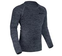 Oxford Advanced Motorbike Motorcycle Long Sleeves Base Layer Top Marl Charcoal