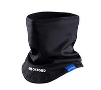 Oxford Advanced Storm Collar Waterproof Windproof Thermal Motorcycle Neck Warmer Gaiter, Black, L-XL