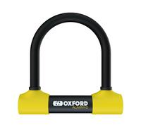 Oxford Rider Equipment Motorcycle D Lock LK220, High Security, 120dB Alarm, Yellow