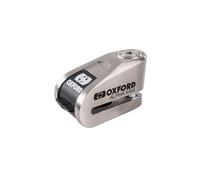 Oxford Alpha XA14 Alarm Disc Lock LK915 | High Security Motorcycle & Scooter 110dB Rechargeable Disc Brake Lock, Stainless Steel