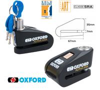 Oxford Alpha XA14 Alarm Disc Lock Motorcycle Motorbike Security Brake Lock Black