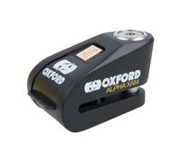 Oxford Alpha XA14 Motorcycle Alarmed Sold Secure Disc Lock Silver & Black