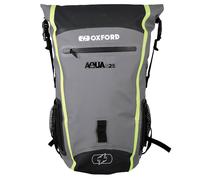 Oxford Aqua B25 Waterproof Motorcycle Motorbike 25 Litre Back Pack Black Yellow