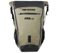 Oxford Aqua B25 Waterproof Motorcycle Motorbike 25 Litre Back Pack - Khaki Black