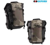 Oxford Aqua C7 Crash Bar Bag Adventure Bikes Motorcycle Luggage, Camouflage/Black. Waterproof