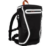 Oxford Aqua EVO 22 Backpack - Super Lightweight 22 Litre Roll Top Waterproof Rucksack With Reflective Details For High-Visibility (Black/Orange)
