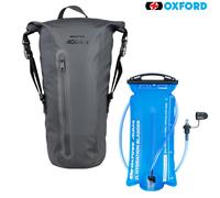 Oxford Aqua H2 Hydro Motorcycle Backpack Black With Hydration Bladder - 6 Litres
