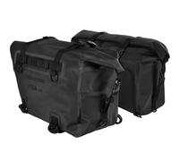 Oxford 16L Polyester Pannier Rack Bag for Motorbike Bicycle Soft Roll Top 16L Capacity 40x53x17cm Black