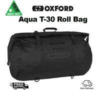 Oxford Aqua T-30 Waterproof Motorbike Roll Bag Motorcycle Luggage Black 30 Liter