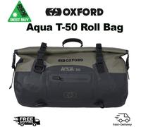 Oxford Aqua T50 Motorcycle Roll Bag Khaki/Black