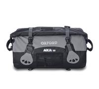 Oxford Aqua T-50 Waterproof Motorcycle/Bike Touring Roll Bag│50 Litre│Grey/Black