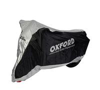 OXFORD AQUATEX MEDIUM MOTORCYCLE COVER SILVER/BLACK OF925