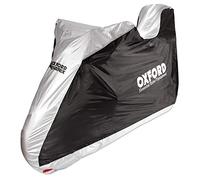 Oxford Aquatex Waterproof Motorcycle Cover - Topbox Version - Large, Black/Grey