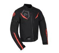Oxford ARMR Eyoshi 3.0 Waterproof Motorcycle Jacket with CE Level 1 Armour, Removable Thermal Lining, DRYGUARD, Reflective Zones, Motorbike Jacket for Men, Biker Jacket, Racing Jacket (4XL,Black/Red)