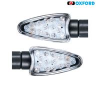 OXFORD Motorcycle Arrow Mini LED Replacement Indicator Black Short Stem Clear Lens EL337