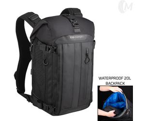 Oxford Atlas Motorcycle Backpack B-20 Advanced 20L Luggage Bag w Dry Liner Black