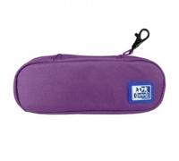 Oxford B-Hook School Case with Elastic Rubber, Recycled Material RPET, Lilac