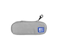 Oxford B-Hook School Case with Elastic Rubber, Recycled Material RPET, Grey