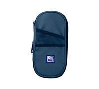 Oxford B-MAX School Pencil Case with Elastic Rubber Recycled RPET Material - Navy Blue, Navy, Pencil case for School