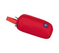 Oxford B-Smart Extra Large Pencil Case with 3 Compartments and Carry Handle Red,