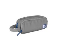Oxford B-Smart Pencil Case 3 Compartments Elastic Rubber Recycled Material RPET Grey, Gray, Standard Size, Pencil case for School