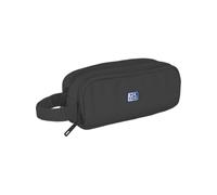 Oxford B-Smart School Pencil Case 3 Compartments, Elastic Rubber, Recycled Material RPET, Black