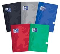 Oxford B5 Notebook 96 Sheets Squared 5 Pack Assorted Colours