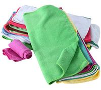 Oxford Microfibre Cloths OX251 - 1 kg Bag of Assorted Rags for Motorcycle, Car, Caravan - Black