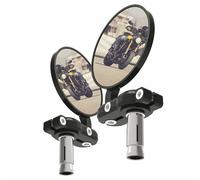 Oxford Rearview Mirrors Set OX577 – Motorcycle Bar-End, Unisex – Silver